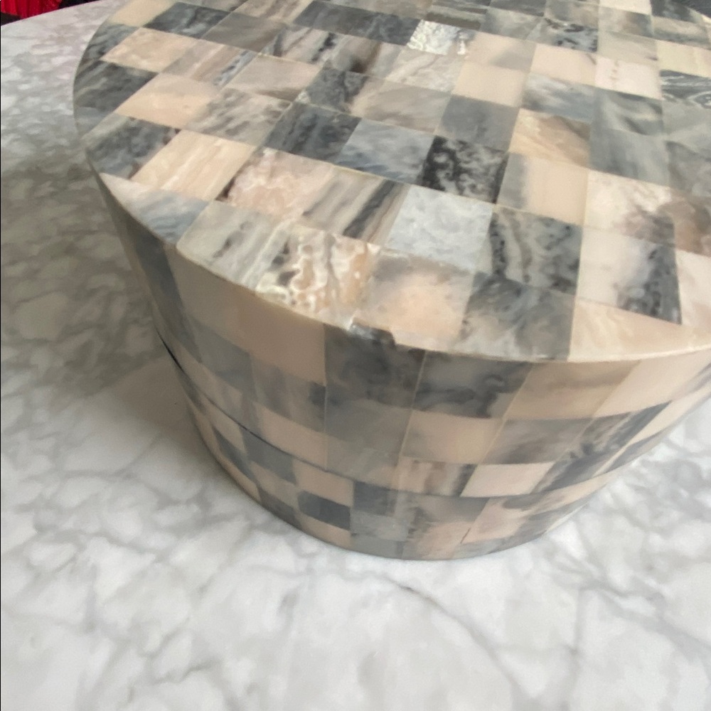CB2 Resin Round Decorative Box - Picture 3 of 11